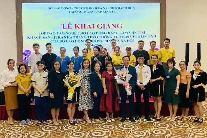  Khai giảng lớp đào tạo nghề cho lao động làm việc tại Khách sạn Libra Nha Trang